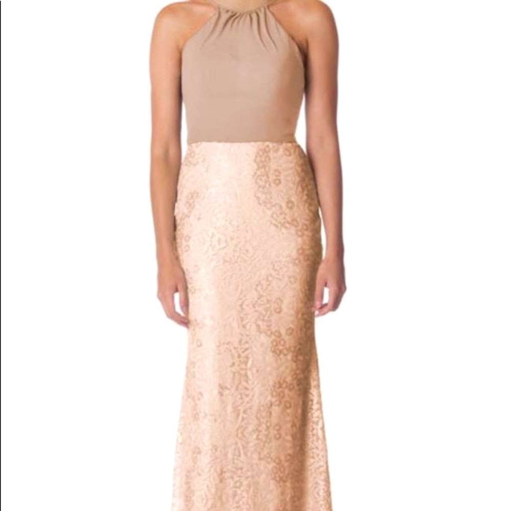 ‼️BEST OFFERS ‼️Bari Jay rose gold sequin dress